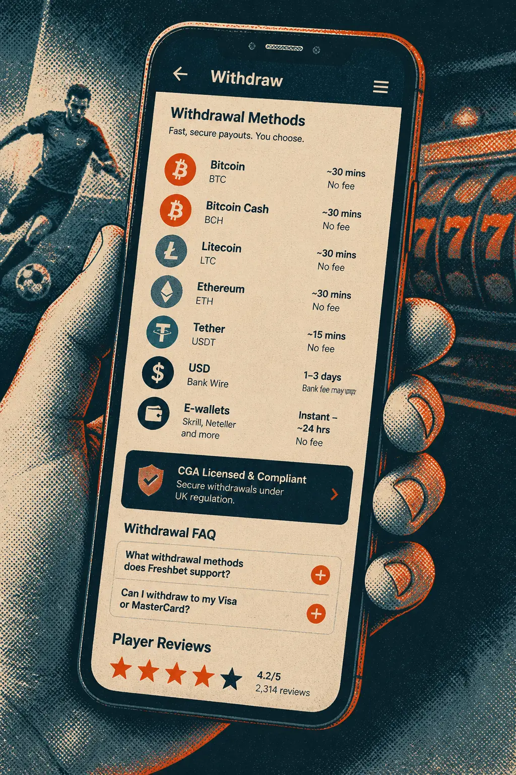Freshbet Withdrawal visual guide for Freshbet Casino